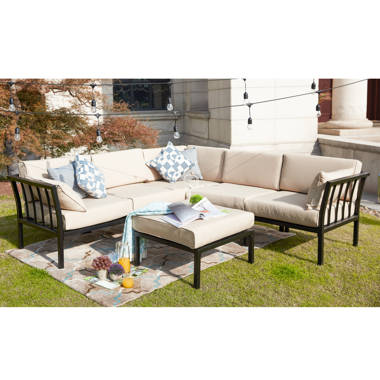 Metal outdoor sectional deals couch